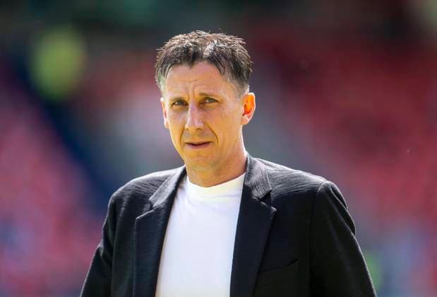 18.05.2024, Fussball 1. Bundesliga 2023 2024, 34.Spieltag, 1.FC Heidenheim - 1.FC Köln, in der Voith-Arena (Heidenheim). Sportdirektor Christian Keller (1.FC Köln). *** 18 05 2024, Soccer 1 Bundesliga 2023 2024, Matchday 34, 1 FC Heidenheim 1 FC Köln, in the Voith Arena Heidenheim Sports Director Christian Keller 1 FC Köln