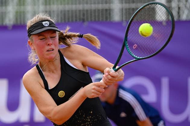 Tennis - Rome - WTA, Tennis Damen - Internationaux de Strasbourg 2024 - Magdalena Frech - Pologne TENNIS - Internationaux de Strasbourg 2024 - 19 05 2024 ChrysleneCaillaud Panoramic 