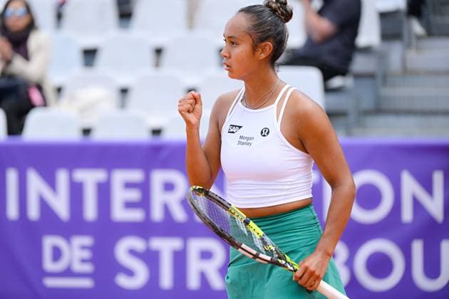 Tennis - Rome - WTA, Tennis Damen - Internationaux de Strasbourg 2024 - Leylah Fernandez - Canada TENNIS - Internationaux de Strasbourg 2024 - 19 05 2024 ChrysleneCaillaud Panoramic 