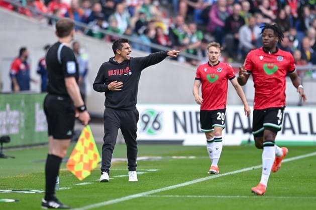 19.05.2024, Fussball, 2. Bundesliga, 34. Spieltag Saison 2023 2024, Hannover 96 - Holstein Kiel, Trainer Marcel Rapp (Holstein Kiel) xRHR-FOTO TKx