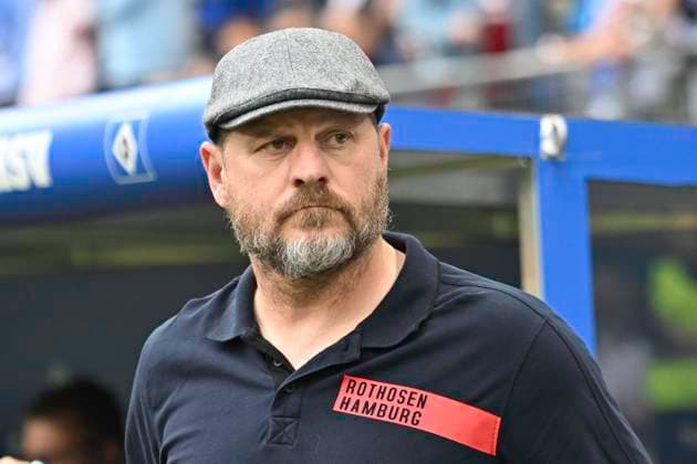 GER; 2. FBL,, Hamburger SV vs 1.FC Nuernberg 19.05.2024, Volksparkstadion, Hamburg, GER; 2. FBL, Hamburger SV vs 1.FC Nuernberg im Bild Trainer Steffen Baumgart (Hamburg)