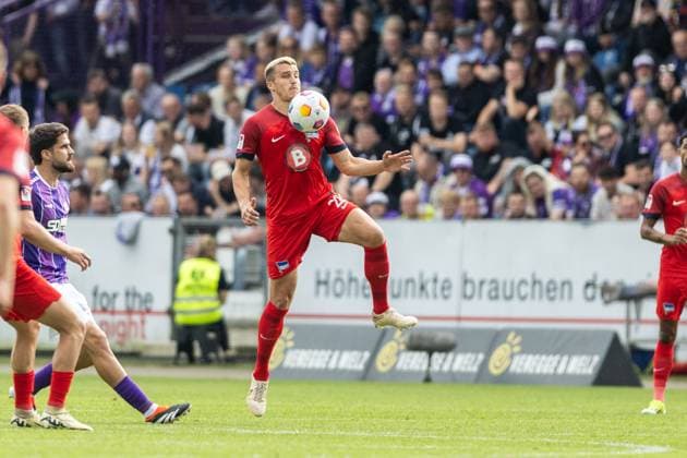 VfL Osnabrück vs. Hertha BSC; Osnabrück, 19.05.2024 Marc Oliver Kempf (Hertha BSC Berlin, 20) 2. Fußball Bundesliga 34. Spieltag: VfL Osnabrück vs. Hertha BSC, Stadion Bremer Brücke am 19.05.2024. DFB DFL REGULATIONS PROHIBIT ANY USE OF PHOTOGRAPHS AS IMAGE SEQUENCES AND OR QUASI-VIDEO.