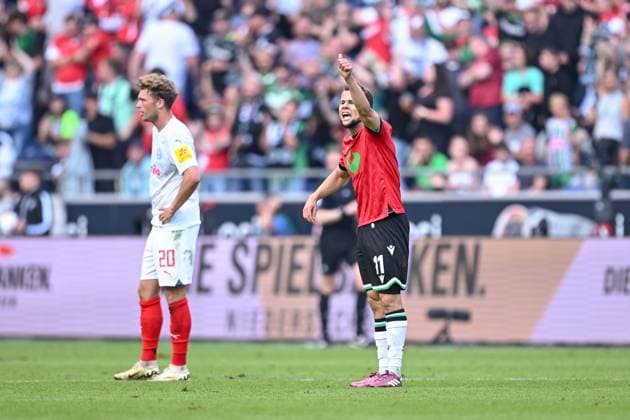 19.05.2024, Fussball, 2. Bundesliga, 34. Spieltag Saison 2023 2024, Hannover 96 - Holstein Kiel, Louis Schaub (Hannover96) xRHR-FOTO TKx