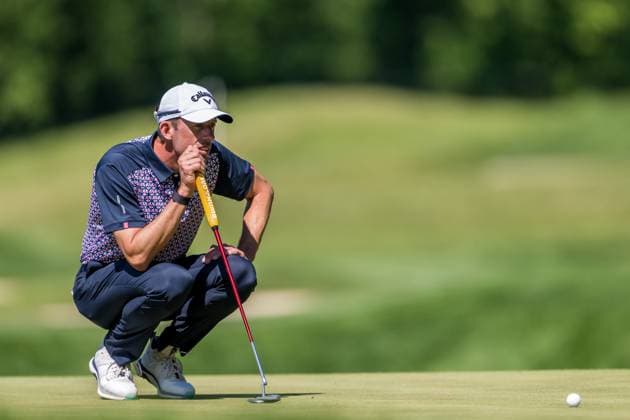 240519 Alexander Björk of Sweden during the final round of the 2024 PGA, Golf Herren Championship Golf Tournament on May 19, 2024 in Louisville. Photo: Petter Arvidson BILDBYRAN kod PA PA0811 golf pga championship bbeng Copyright: PETTERxARVIDSON BB240519PA046