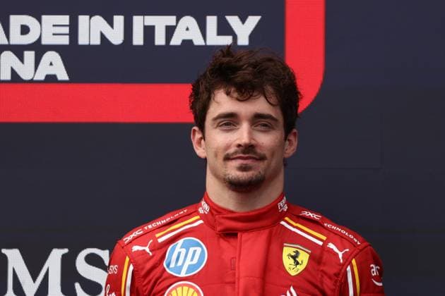 F1 Emilia-Romagna Grand Prix 2024 Charles Leclerc of Ferrari at podium after the Formula 1 Emilia-Romagna Grand Prix at Autodromo Enzo e Dino Ferrari in Imola, Italy on May 19, 2024. Imola Italy  Copyright: xJakubxPorzyckix originalFilename:porzycki-f1emilia240519_npkpX.jpg