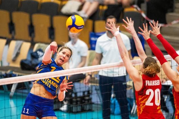 240519 Alexandra Lazic of Sweden during the European Golden League between Sweden and Belgium on May 19, 2024 in Lund. Photo: Avdo Bilkanovic BILDBYRAN COP 115 AB0272 volleyboll volleyball european golden league sverige belgium sweden dam bbeng Copyright: AVDOxBILKANOVIC BB240519AB075