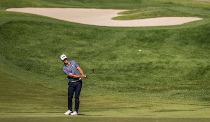 240519 Jesper Svensson of Sweden during the final round of the 2024 PGA, Golf Herren Championship Golf Tournament on May 19, 2024 in Louisville. Photo: Petter Arvidson BILDBYRAN kod PA PA0811 golf pga championship bbeng Copyright: PETTERxARVIDSON BB240519PA053