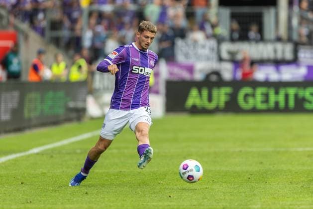 VfL Osnabrück vs. Hertha BSC; Osnabrück, 19.05.2024 Michael Cuisance (VfL Osnabrück, 27) 2. Fußball Bundesliga 34. Spieltag: VfL Osnabrück vs. Hertha BSC, Stadion Bremer Brücke am 19.05.2024. DFB DFL REGULATIONS PROHIBIT ANY USE OF PHOTOGRAPHS AS IMAGE SEQUENCES AND OR QUASI-VIDEO.