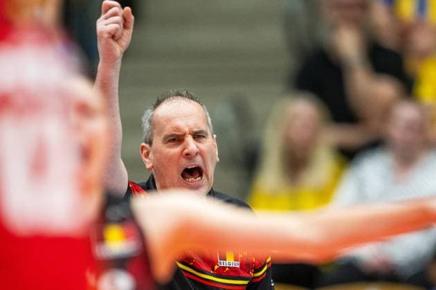 240519 Head coach Kris Vansnick of Belgium during the European Golden League between Sweden and Belgium on May 19, 2024 in Lund. Photo: Avdo Bilkanovic BILDBYRAN COP 115 AB0272 volleyboll volleyball european golden league sverige belgium sweden dam bbeng coach Copyright: AVDOxBILKANOVIC BB240519AB078