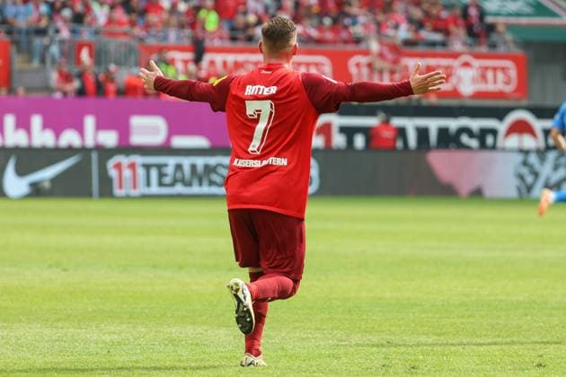 19.05.2024, xusrbx, Fussball 2.Bundesliga, 1.FC Kaiserslautern - Eintracht Braunschweig emspor, Marlon Ritter (1. FC Kaiserslautern, 7), (DFL DFB REGULATIONS PROHIBIT ANY USE OF PHOTOGRAPHS as IMAGE SEQUENCES and or QUASI-VIDEO) Kaiserslautern
