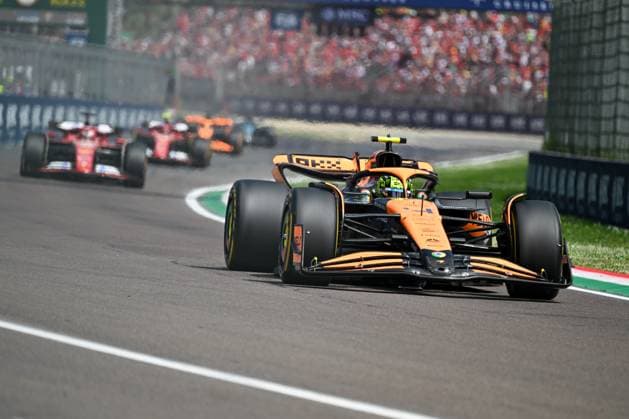 Lando Norris McLaren Racing Ltd McLaren Formula 1 Team The start of the F1 Race during FORMULA 1 MSC CRUISES GRAN PREMIO DELL EMILIA-ROMAGNA 2024 - Race, Formula 1 Championship in Imola, Italy, May 19 2024  Copyright: xAlessioxMarini IPAxSportx xipa-ax xx IPA_46270007 IPA_Agency_IPA46270007