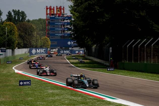 44 Lewis Hamilton (GBR, Mercedes-AMG Petronas F1 Team), F1 Grand Prix of Emilia-Romagna at Autodromo Internazionale Enzo e Dino Ferrari on May 19, 2024 in Imola, Italy. (Photo by HOCH ZWEI) Imola Italy