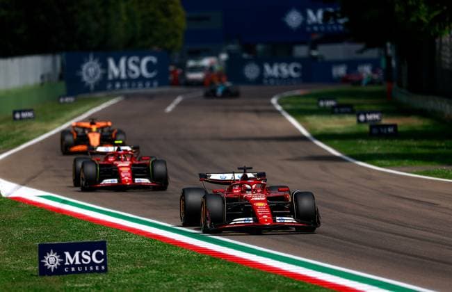 16 Charles Leclerc (MCO, Scuderia Ferrari HP), F1 Grand Prix of Emilia-Romagna at Autodromo Internazionale Enzo e Dino Ferrari on May 19, 2024 in Imola, Italy. (Photo by HOCH ZWEI) Imola Italy