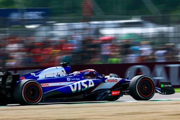 3 Daniel Ricciardo (AUS, Visa Cash App RB Formula One Team), F1 Grand Prix of Emilia-Romagna at Autodromo Internazionale Enzo e Dino Ferrari on May 19, 2024 in Imola, Italy. (Photo by HOCH ZWEI) Imola Italy