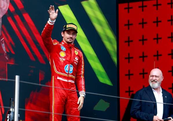 16 Charles Leclerc (MCO, Scuderia Ferrari HP), F1 Grand Prix of Emilia-Romagna at Autodromo Internazionale Enzo e Dino Ferrari on May 19, 2024 in Imola, Italy. (Photo by HOCH ZWEI) Imola Italy