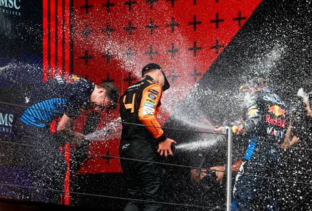 4 Lando Norris (GBR, McLaren Formula 1 Team), F1 Grand Prix of Emilia-Romagna at Autodromo Internazionale Enzo e Dino Ferrari on May 19, 2024 in Imola, Italy. (Photo by HOCH ZWEI) Imola Italy