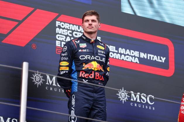 1Max Verstappen (Oracle Red Bull Racing, 01), Rennen, Podium, ITA, Formel 1 Weltmeisterschaft, Grand Prix Emilia-Romagna Imola, Autodromo Enzo e Dino Ferrari, Media Day, 19.05.2024 ITA, Formel 1 Weltmeisterschaft, Grand Prix Emilia-Romagna Imola, Autodromo Enzo e Dino Ferrari, Media Day, 19.05.2024 Imola Copyright: xEibner-Pressefoto AnnikaxGrafx EP_AGF