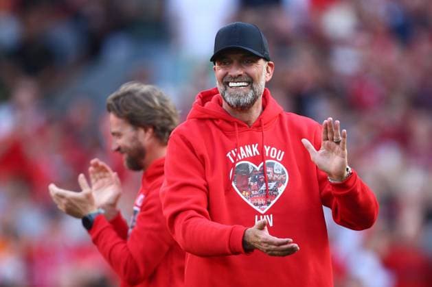 Bilder des Jahres 2024, Sport 05 Mai Sport Themen der Woche KW21 Jurgen Klopp, manager of Liverpool Liverpool v Wolverhampton Wanderers, Premier League, Football, Anfield, Liverpool, UK - 19 May 2024 EDITORIAL USE ONLY No use with unauthorised audio, video, data, fixture lists, club league logos or live services. Online in-match use limited to 120 images, no video emulation. No use in betting, games or single club league player publications.  Copyright: xPhilxOldham Shutterstockx 14486516bu