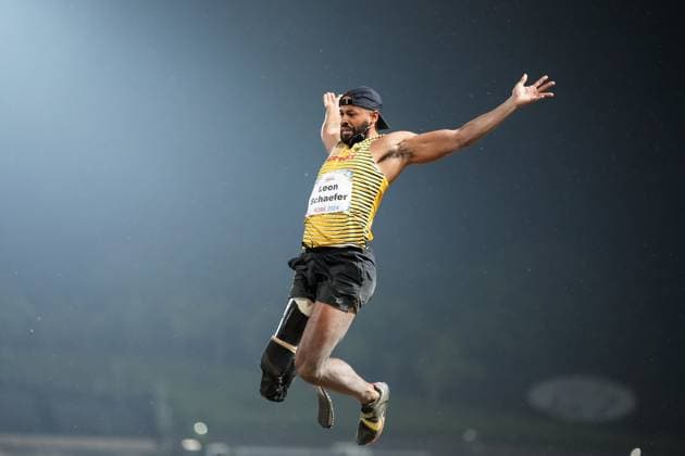 Bilder des Jahres 2024, Sport 05 Mai Sport Themen der Woche KW21 Leon SCHAEFER (GER), MAY 19, 2024 - Athletics : Kobe 2024 Para Athletics World Championships Men s Long Jump T63 Final at Kobe Universiade Memorial Stadium in Hyogo, Japan. Noxthirdxpartyxsales  (253756113)