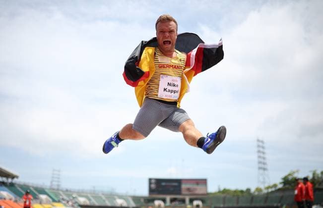Bilder des Jahres 2024, Sport 05 Mai Sport Themen der Woche KW21 Sport Bilder des Tages Kobe 2024 Para Athletics World Championships - Day 4 KOBE, JAPAN - May 20: Niko Kappel of Germany wins gold in men s shot put in class F41 at the Kobe 2024 Para Athletics World Championships at Kobe Universiade Memorial Stadium on May 20, 2024 in Kobe, Japan. (Photo by Marcus Hartmann Beautiful Sports) *** Kobe 2024 Para Athletics World Championships Day 4 KOBE, JAPAN May 20 Niko Kappel of Germany wins gold in men s shot put in class F41 at the Kobe 2024 Para Athletics World Championships at Kobe Universiade Memorial Stadium on May 20, 2024 in Kobe, Japan Photo by Marcus Hartmann Beautiful Sports Copyright: xBEAUTIFULxSPORTS MarcusxHartmannx