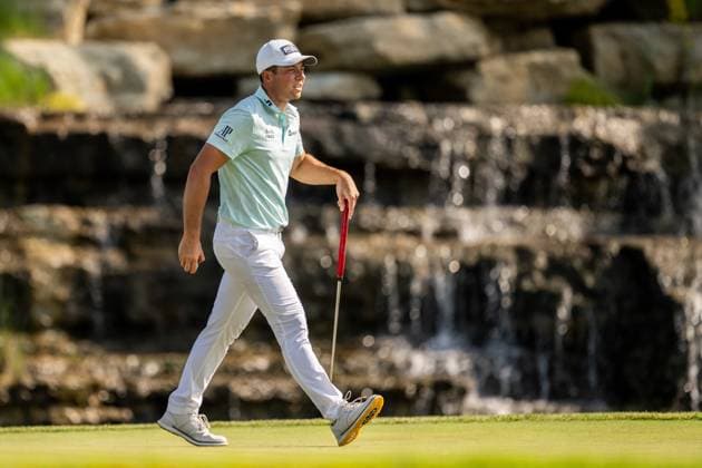 240519 Viktor Hovland of Norway during the final round of the 2024 PGA, Golf Herren Championship Golf Tournament on May 19, 2024 in Louisville. Photo: Petter Arvidson BILDBYRAN kod PA PA0811 golf pga championship bbeng Copyright: PETTERxARVIDSON BB240519PA161