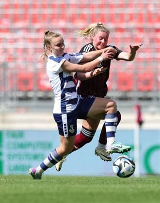 20.05.2024 - Fussball - Saison 2023 2024 - 1. Frauen - Fussball - Bundesliga - 22. Spieltag: 1. FC Nürnberg FCN ( Club ) - MSV Duisburg ( Zebras ) - Sportfoto Zink DaMa - xdaxmax - Paula Flach (5, MSV Duisburg ) Selma Magnusdottir (37, 1. FC Nürnberg FCN )