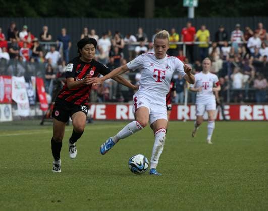 20.05.2024, xgrfx, Fussball 1.Bundesliga Damen, 1.FC Köln Frauen - Eintracht Frankfurt emspor, v.l. Ramina Chiba (Eintracht Frankfurt) (DFL DFB REGULATIONS PROHIBIT ANY USE OF PHOTOGRAPHS as IMAGE SEQUENCES and or QUASI-VIDEO) Köln