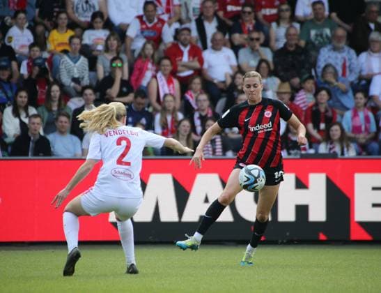 20.05.2024, xgrfx, Fussball 1.Bundesliga Damen, 1.FC Köln Frauen - Eintracht Frankfurt emspor, v.l. Laura Freigang (Eintracht Frankfurt) (DFL DFB REGULATIONS PROHIBIT ANY USE OF PHOTOGRAPHS as IMAGE SEQUENCES and or QUASI-VIDEO) Köln