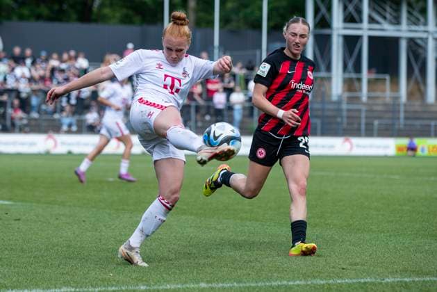 GOOGLE PIXEL Frauen-Bundesliga: 1. FC Köln - Eintracht Frankfurt, 20.05.2024 Laura Vogt (1. FC Köln, 8). GOOGLE PIXEL Frauen-Bundesliga, 1. FC Köln - Eintracht Frankfurt, 22. Spieltag, am 20.05.2024, Franz-Kremer-Stadion, Köln DFL regulations prohibit any use of photographs as image sequences and or quasi-video Copyright: xBEAUTIFULxSPORTS Meuselx