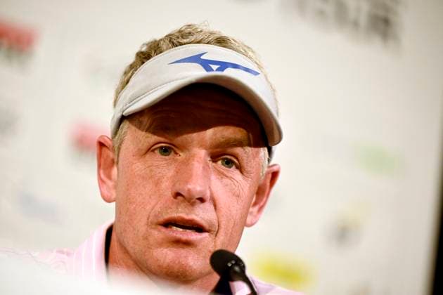 press conference, PK, Pressekonferenz Soudal Open Golf SCHILDE, BELGIUM - MAY 21 : Tournament director Luke Donald pictured during a press conference prior to the DP World Tour Golf Soudal Open at the Rinkven International Golf Club on May 21, 2024 in Schilde, Belgium, 21 05 2024 Schilde Belgium  Copyright: xPeterxDexVoechtx