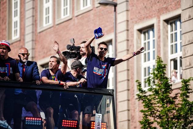 Marcel Rapp (Holstein Kiel, Trainer) GER, Aufstiegsfeier Holstein Kiel, 20.05.2024 GER, Aufstiegsfeier Holstein Kiel, 20.05.2024 Kiel