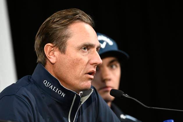 press conference, PK, Pressekonferenz Soudal Open Golf SCHILDE, BELGIUM - MAY 21 : Nicolas Colsaerts pictured during a press conference prior to the DP World Tour Golf Soudal Open at the Rinkven International Golf Club on May 21, 2024 in Schilde, Belgium, 21 05 2024 Schilde Belgium  Copyright: xPeterxDexVoechtx