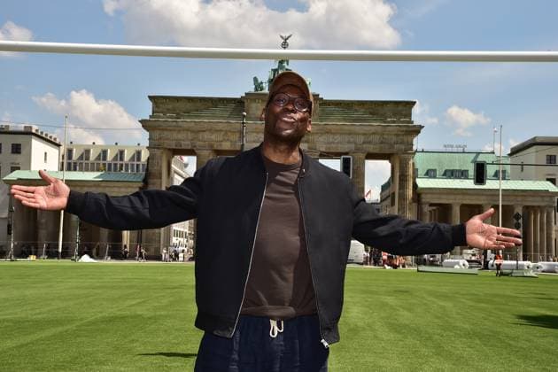 Joe Chialo, Senator für Kultur und Gesellschaftlichen Zusammenhalt von Berlin PK Vorstellung der Fan Zone Berlin Ð was erwartet die Besucherinnen und Besucher zur UEFA EURO, EM, Europameisterschaft,Fussball 2024 in der Hauptstadt in Berlin 21.05.2024 PK zur UEFA EURO 2024 in Berlin