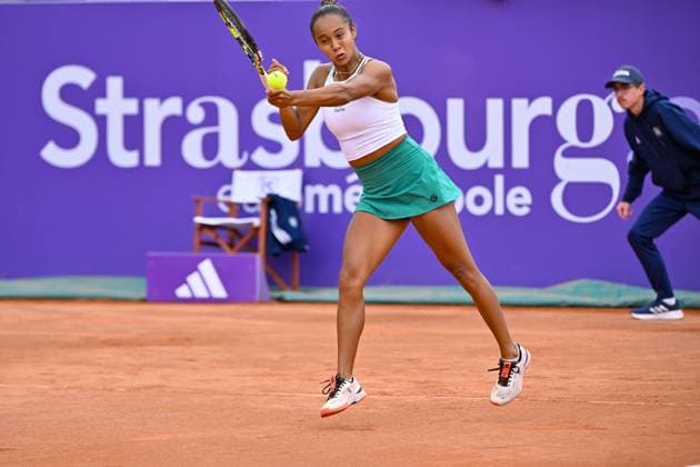 Tennis - Internationaux de Strasbourg - Leyah Fernandez - Canada TENNIS - Internationaux de Strasbourg - 21 05 2024 ChrysleneCaillaud Panoramic 
