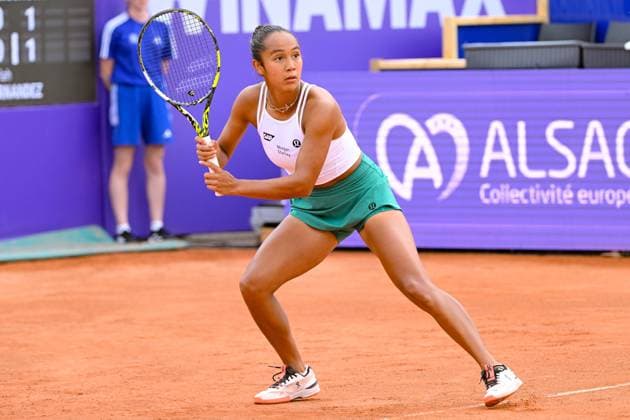Tennis - Internationaux de Strasbourg - Leyah Fernandez - Canada TENNIS - Internationaux de Strasbourg - 21 05 2024 ChrysleneCaillaud Panoramic 