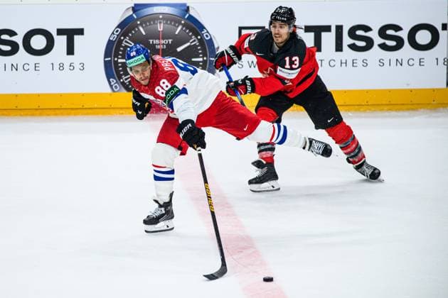 PRAGUE, CZECH REPUBLIC - 21 MAY, 2024:Mascot Bob. The game of IIHF 2024 Ice hockey, Eishockey World Championship, WM, Weltmeisterschaft Canada - Czech Republic at O2 Arena  Copyright: xVITALIIxKLIUIEVx