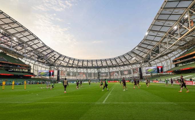 Bayer Leverkusen training before the 2024 Europa League final match Dublin 21 05 2024 Dublin, pre-match training for the 2024 Europa League final Bayer Leverkusen Champions In the picture: Dublino stadio Dublino arena IRLANDA Copyright: xFABIOxSASSOxFabioxSassox IMG_1162
