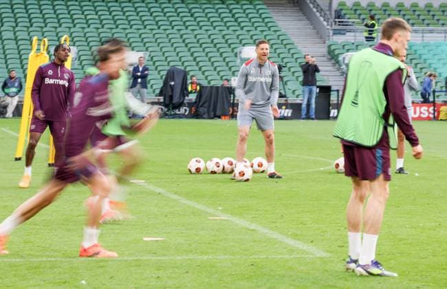 May 21, 2024, Dublino, IRLANDA: 21 05 2024 Dublin, pre-match training for the 2024 Europa League final Bayer Leverkusen Champions..In the picture: Head Coach Xabi Alonso Dublino IRLANDA - ZUMAs236 20240521_aap_s236_016 Copyright: xFabioxSassox
