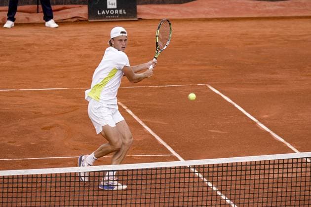 Alexandre MULLER (FRA) lors du tournoi de l Open Parc Auvergne RhÃ ne-Alpes Ã Lyon le 21 05 2024. TENNIS : Open Parc Auvergne RhÃ ne-Alpes - Lyon - 21 05 2024 SandrineThesillat Panoramic 