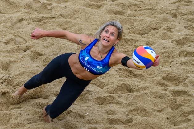 Beach Pro Tour - Elite 16 Espinho, Portugal, 22.05.2024 Laura Ludwig (GER); Beach Pro Tour - Elite 16 Espinho, Espinho am 22.05.2024 Copyright: xBEAUTIFULxSPORTS PeterxWeberx