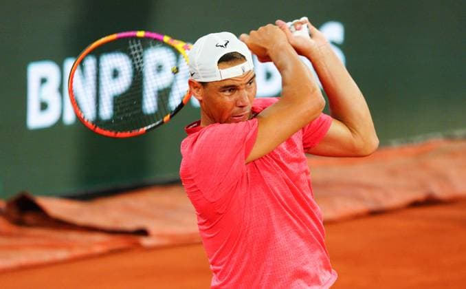 Rafa Nadal practices on Philippe Chatrier Court French Open Tennis, Wednesday Practice and Qualifying, Tennis, Roland Garros, Paris, France - 22 May 2024  Copyright: xJavierxGarcia Shutterstockx 14496075y