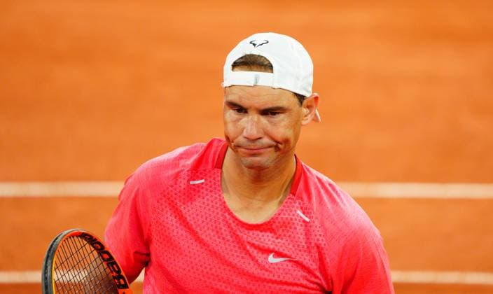 Rafa Nadal practices on Philippe Chatrier Court French Open Tennis, Wednesday Practice and Qualifying, Tennis, Roland Garros, Paris, France - 22 May 2024  Copyright: xJavierxGarcia Shutterstockx 14496075ab