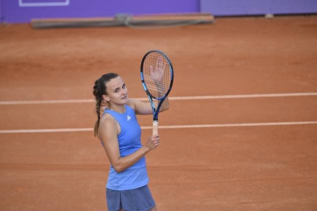 Tennis - Internationaux de Strasbourg - Clara Burel - France TENNIS - Internationaux de Strasbourg - 22 05 2024 ChrysleneCaillaud Panoramic 