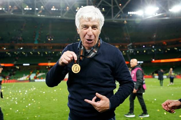 Gian Piero Gasperini (Atalanta), MAY 22, 2024 - Football Soccer : Gasperini celebrate after winning UEFA Europa League final 2024 Dublin match between Atalanta BC 3-0 Bayer 04 Leverkusen at the Dublin Arena in Dublin, Ireland. Noxthirdxpartyxsales  (254187127)