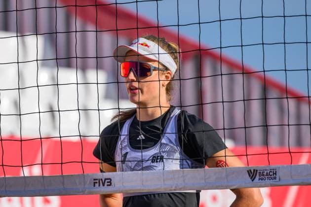 Beach Pro Tour - Elite 16 Espinho, Portugal, 23.05.2024 Svenja Mueller (GER); Beach Pro Tour - Elite 16 Espinho, Espinho am 23.05.2024 Copyright: xBEAUTIFULxSPORTS PeterxWeberx