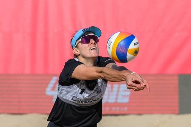 Beach Pro Tour - Elite 16 Espinho, Portugal, 23.05.2024 Tanja Hueberli (SUI); Beach Pro Tour - Elite 16 Espinho, Espinho am 23.05.2024 Copyright: xBEAUTIFULxSPORTS PeterxWeberx