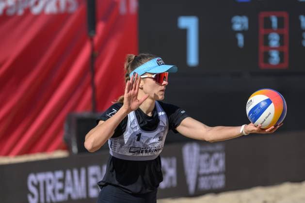 Beach Pro Tour - Elite 16 Espinho, Portugal, 23.05.2024 Tanja Hueberli (SUI); Beach Pro Tour - Elite 16 Espinho, Espinho am 23.05.2024 Copyright: xBEAUTIFULxSPORTS PeterxWeberx