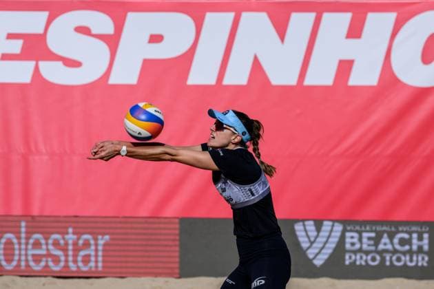 Beach Pro Tour - Elite 16 Espinho, Portugal, 23.05.2024 Tanja Hueberli (SUI); Beach Pro Tour - Elite 16 Espinho, Espinho am 23.05.2024 Copyright: xBEAUTIFULxSPORTS PeterxWeberx