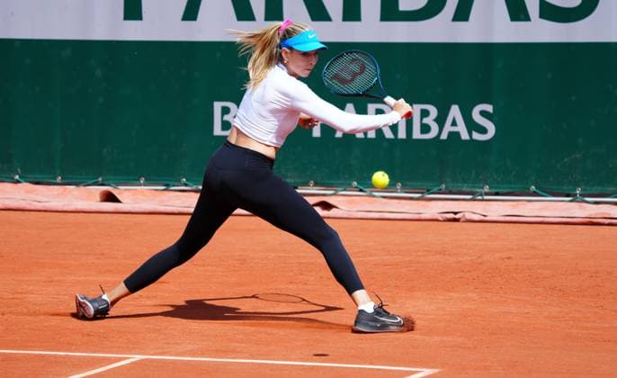 Katie Boulter practices French Open Tennis, Thursday Practice and Qualifying, Tennis, Roland Garros, Paris, France - 23 May 2024  Copyright: xJavierxGarcia Shutterstockx 14496641v