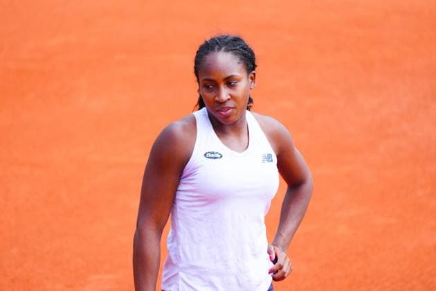 Coco Gauff practices French Open Tennis, Thursday Practice and Qualifying, Tennis, Roland Garros, Paris, France - 23 May 2024  Copyright: xJavierxGarcia Shutterstockx 14496641eb